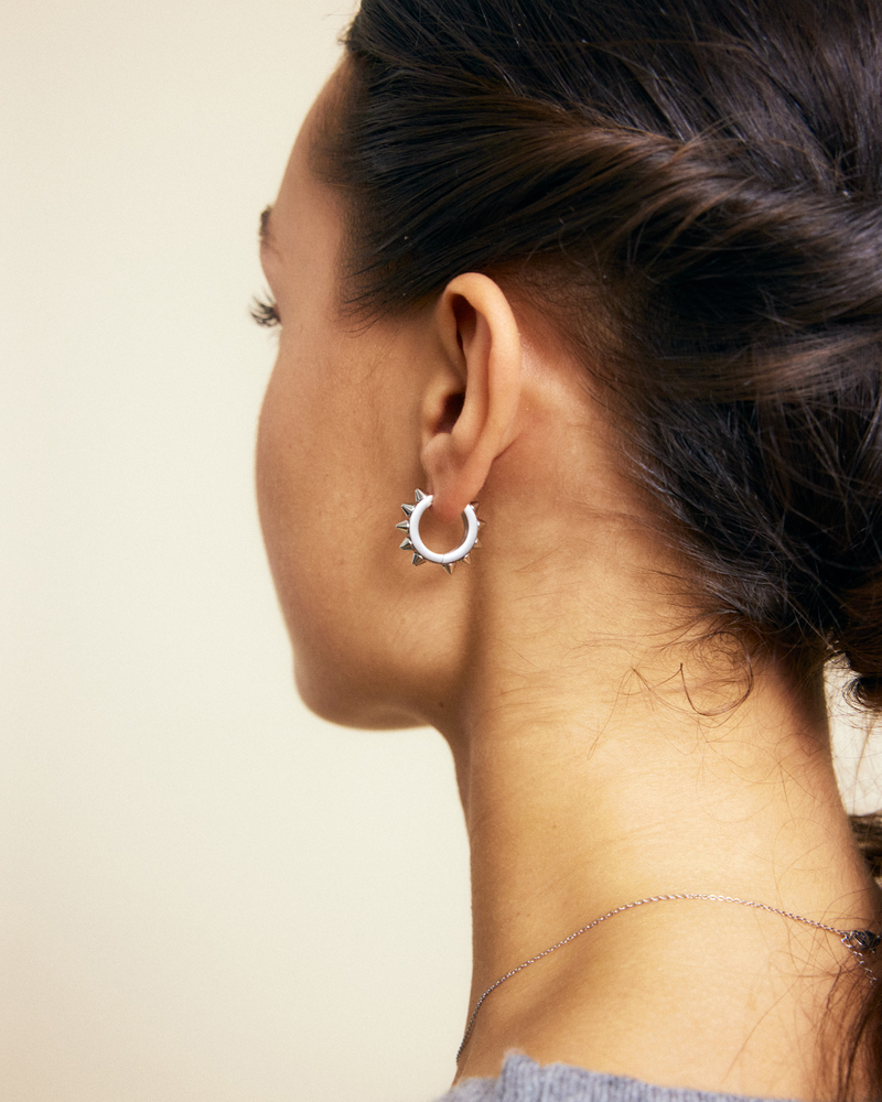 Peak Hoops Icon L Hoops Silver
