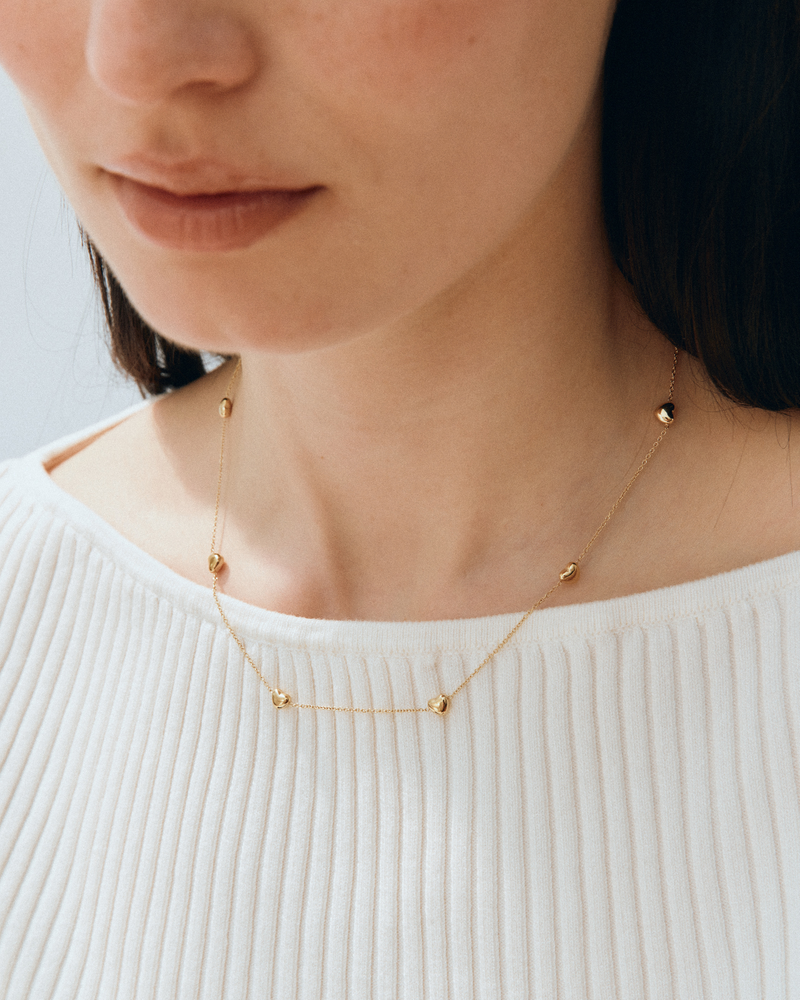 Barley Necklace Multi Gold necklaces Gold