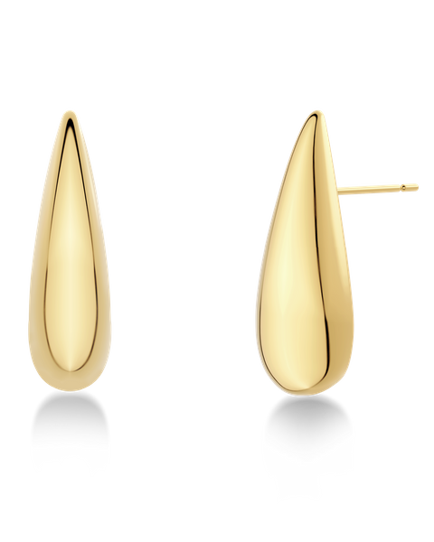Crest Studs Gold earrings Kulta