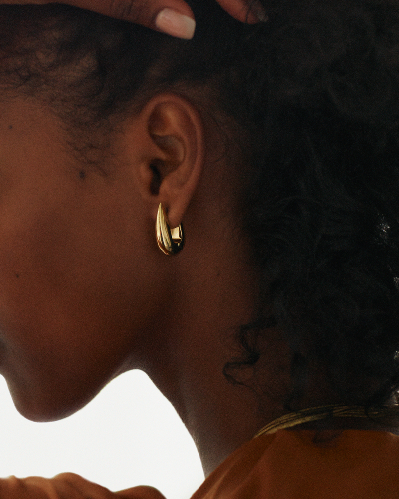 Crest Hoops L Hoops Gold