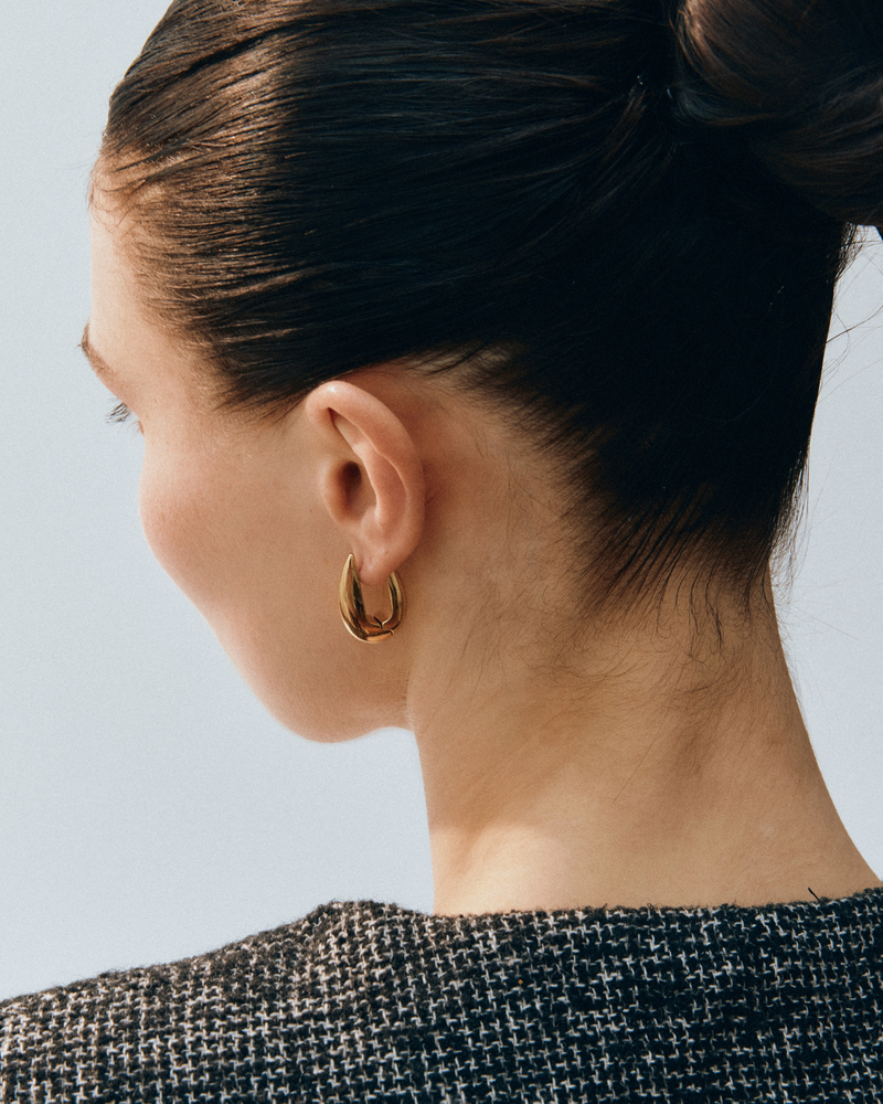 Crest Hoops L Hoops Gold