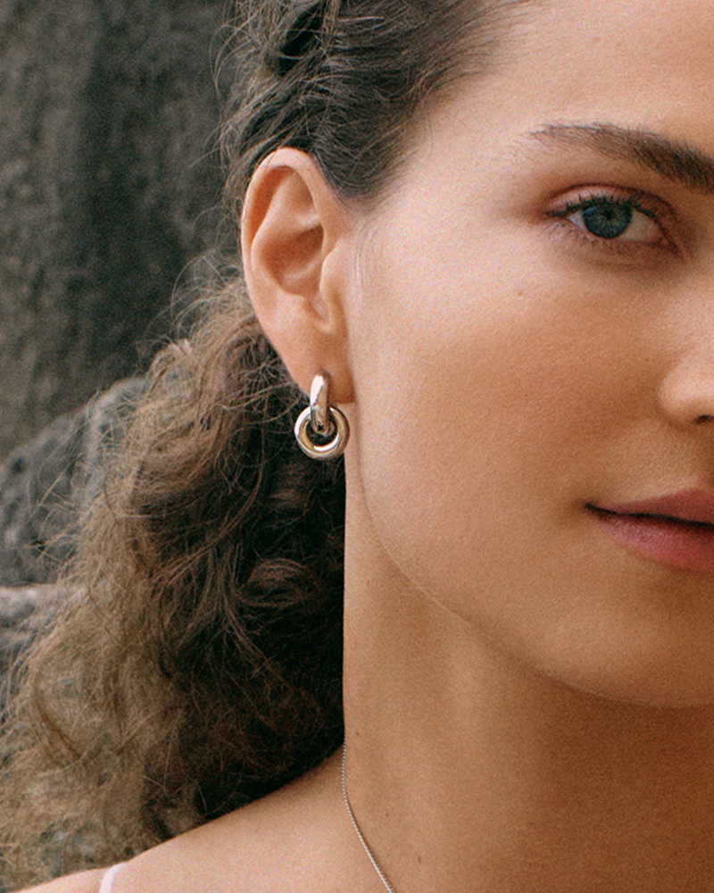 Chunky Eternal Earrings Silver earrings Silver