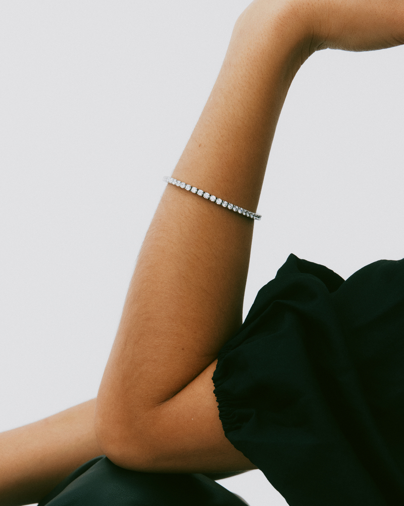 Tennis Bracelet Silberarmbänder Silber