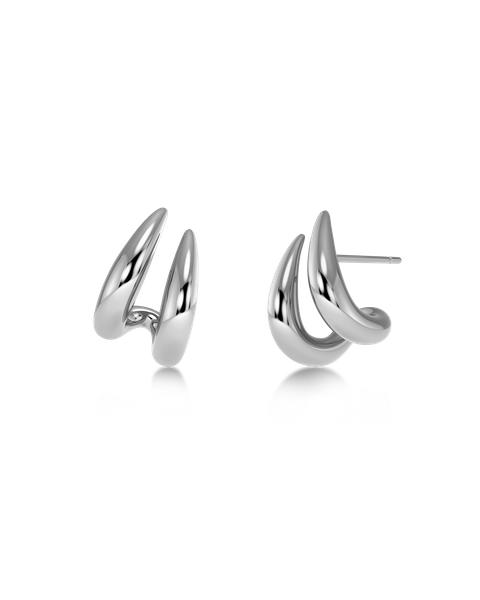 Spire Hoops L For teenager Silver