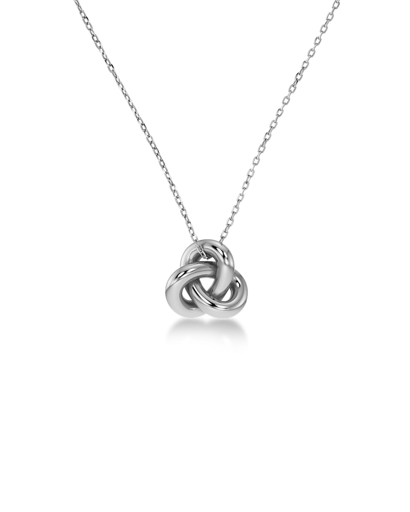 Infinity Knot Necklace S Hopeiset kaulakorut Hopea