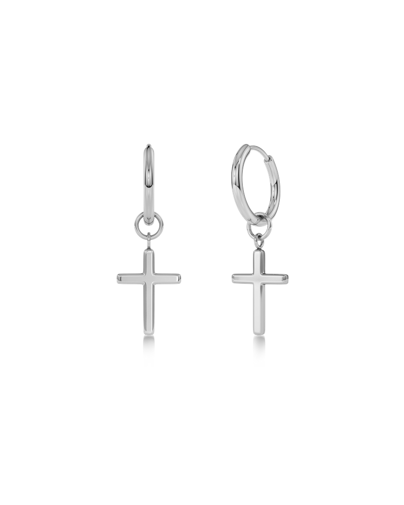 Spirit Cross Hoops Hoops Zilver