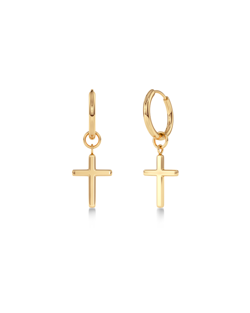 Spirit Cross Hoops Hoops Gold