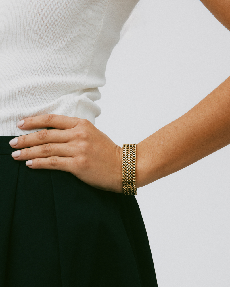 Lee Bracelet Kultaiset rannekorut Kulta