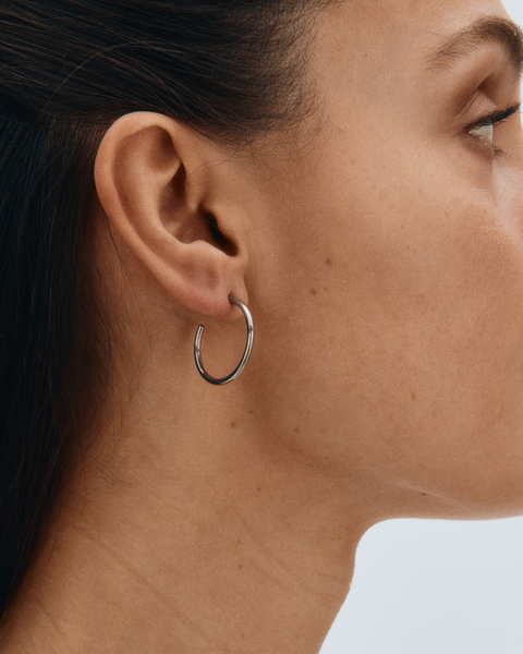Hoops Earrings Medium Classics Silver
