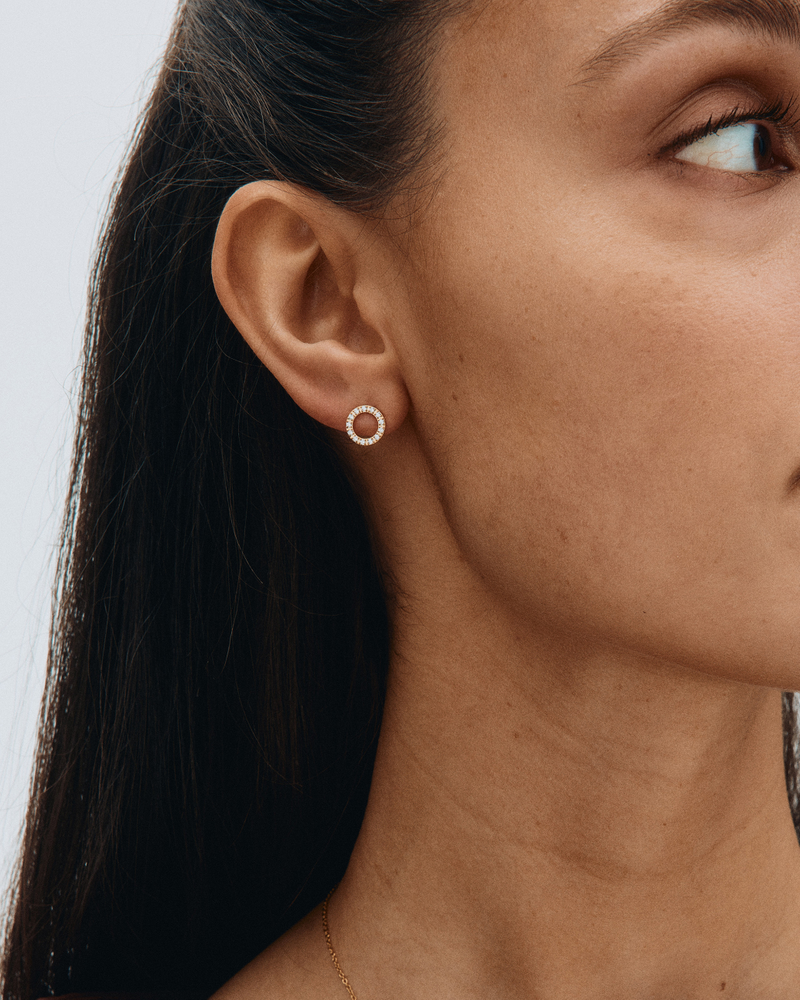 Glow Studs Mini Stiftörhängen Guld