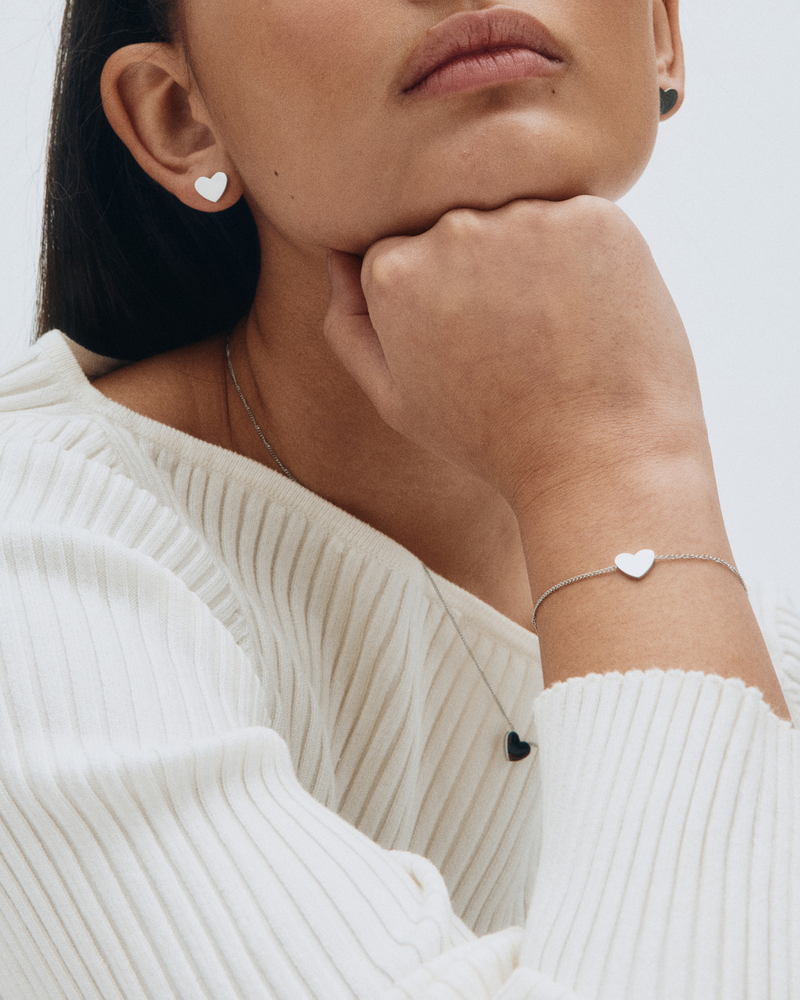 Pure Heart Bracelet Armbånd i sølv Sølv
