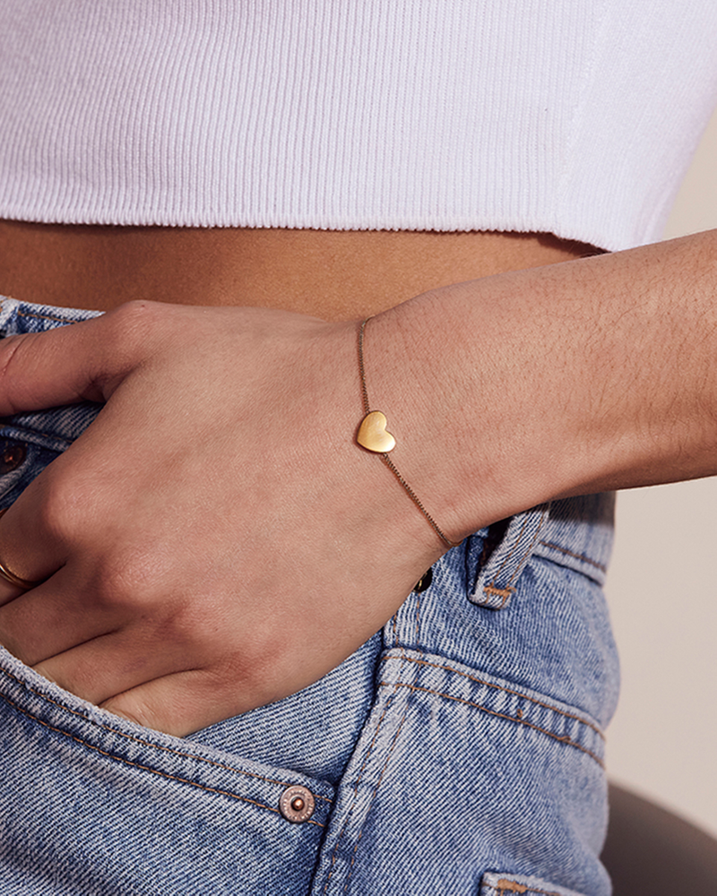 Pure Heart Bracelet Guldarmband Guld