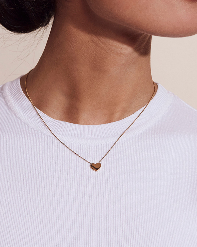 Pure Heart Necklace Guldhalskæder Guld
