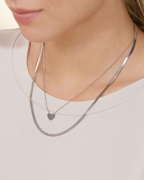 Pure Heart Necklace Classics Silver