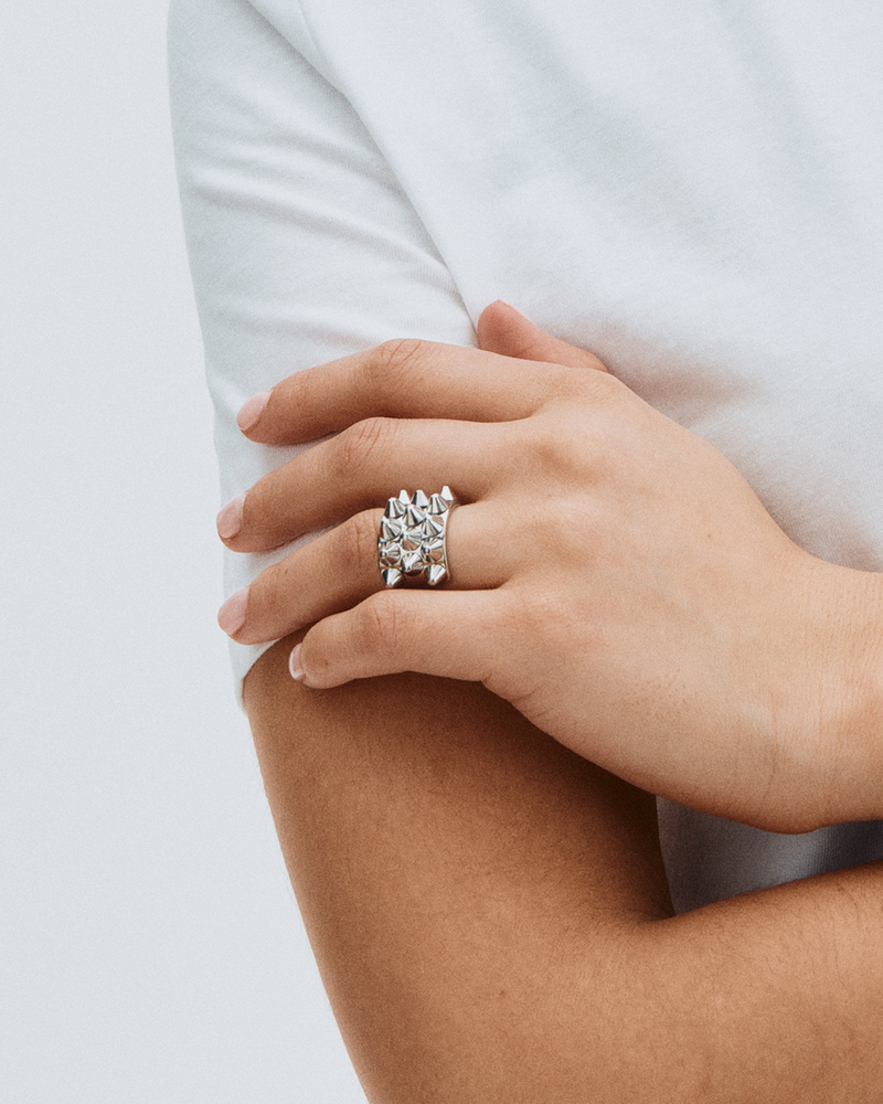 Peak Ring Ringe i sølv Sølv