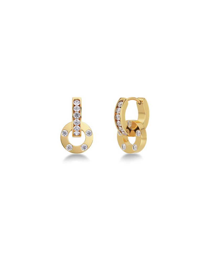 Ida Orbit Earrings Guldörhängen Guld