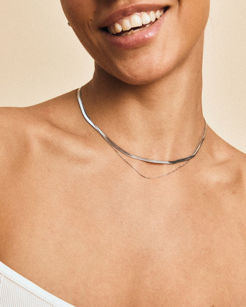 Herringbone Chain 40 cm Classics Silver