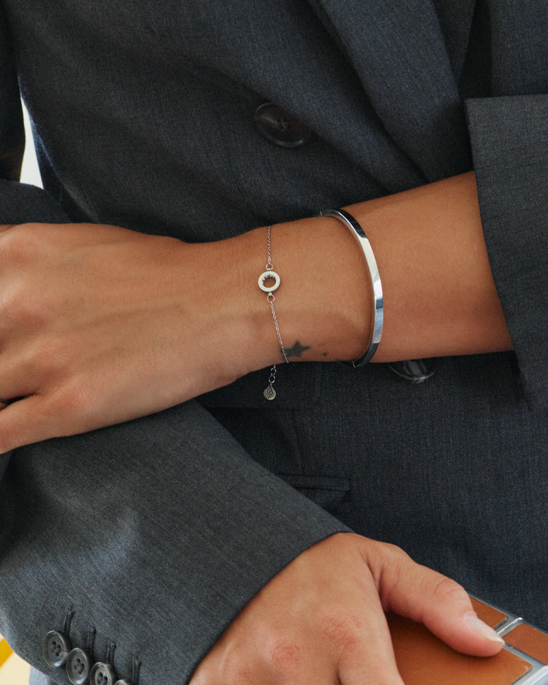Monaco Bracelet Mini Hopeiset rannekorut Hopea