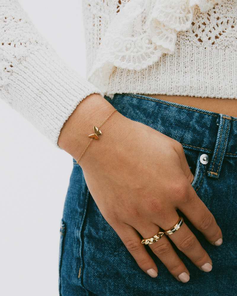 Papillon Bracelet Guldarmbånd Guld