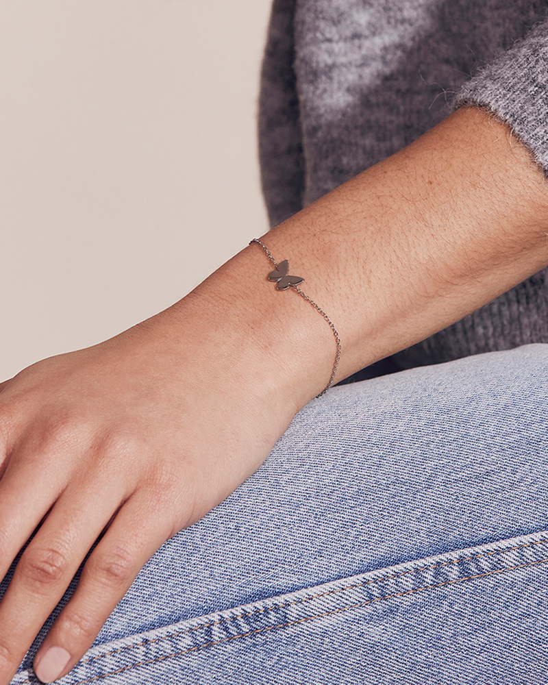 Papillon Bracelet Hopeiset rannekorut Hopea