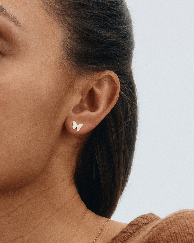 Papillon Studs Studs Gold