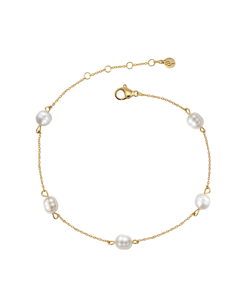Perla Anklet Goldene Fußkettchen Gold