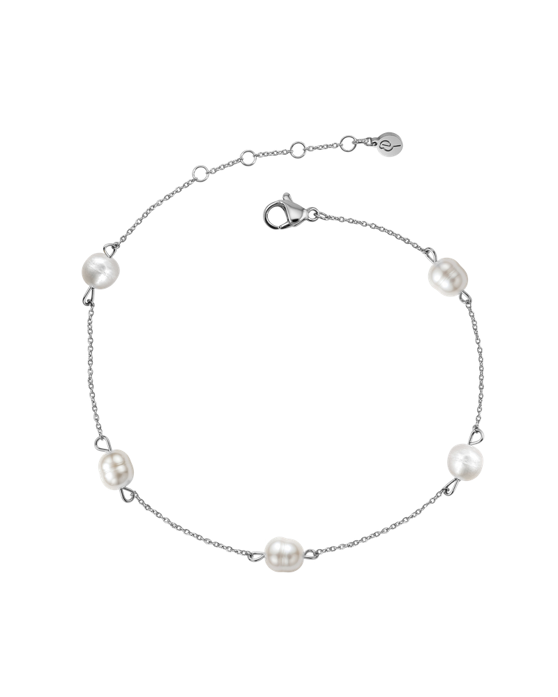 Perla Anklet Silverfotlänkar Silver