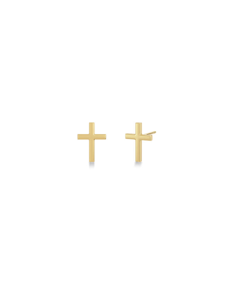 Spirit Cross Studs Studs Gold