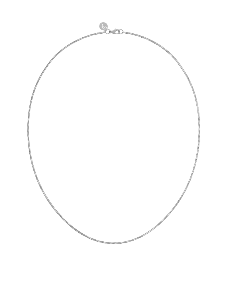Curb Chain 42 cm Charm bracelets Silver