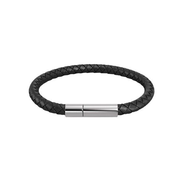 Franky Bracelet Leather Bestsellers Svart/Silver