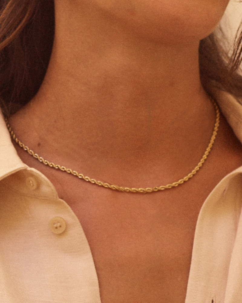 Rope Chain Necklace Gold necklaces Gold