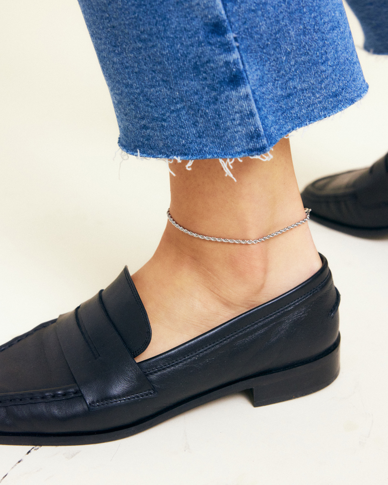 Rope Anklet Silver anklets Silver