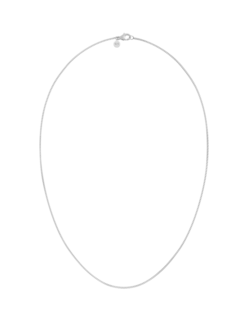 Box Chain 50 cm Berlockkedjor Silver