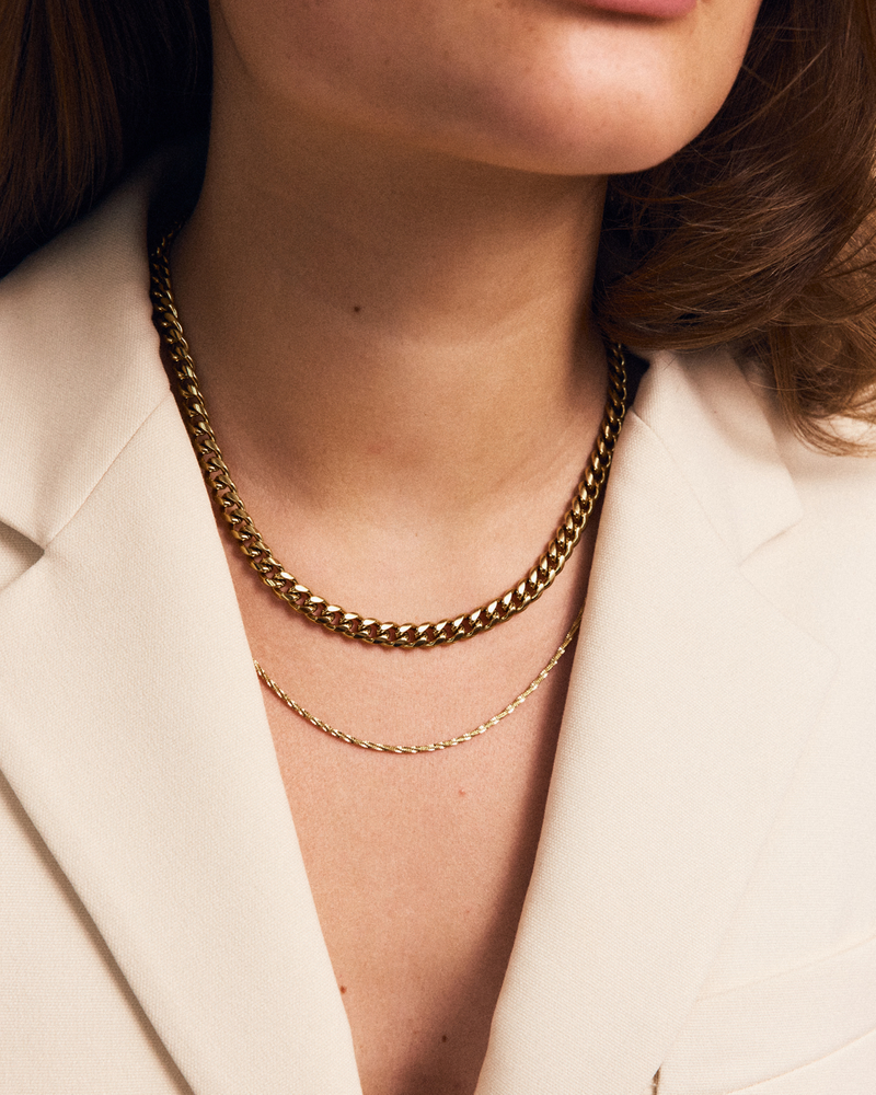 Tinsel Thin Necklace Gold necklaces Gold