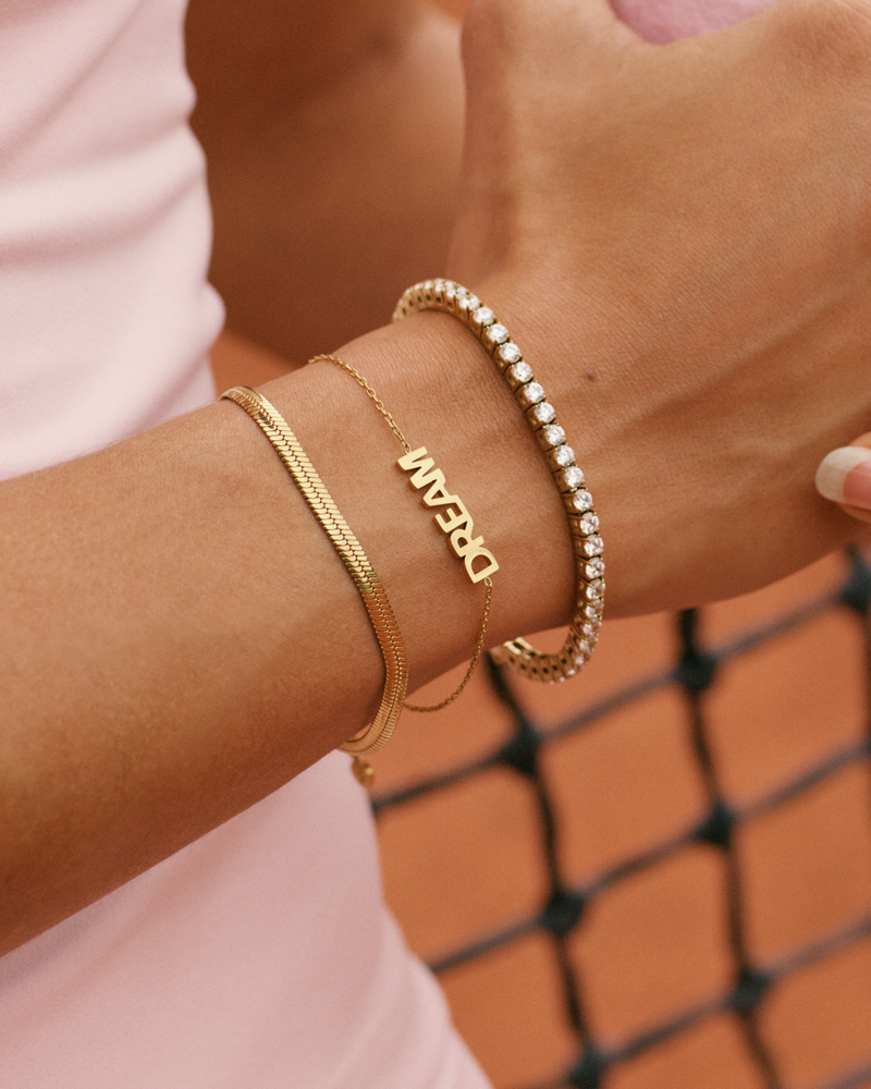 Herringbone Bracelet Guldarmband Guld