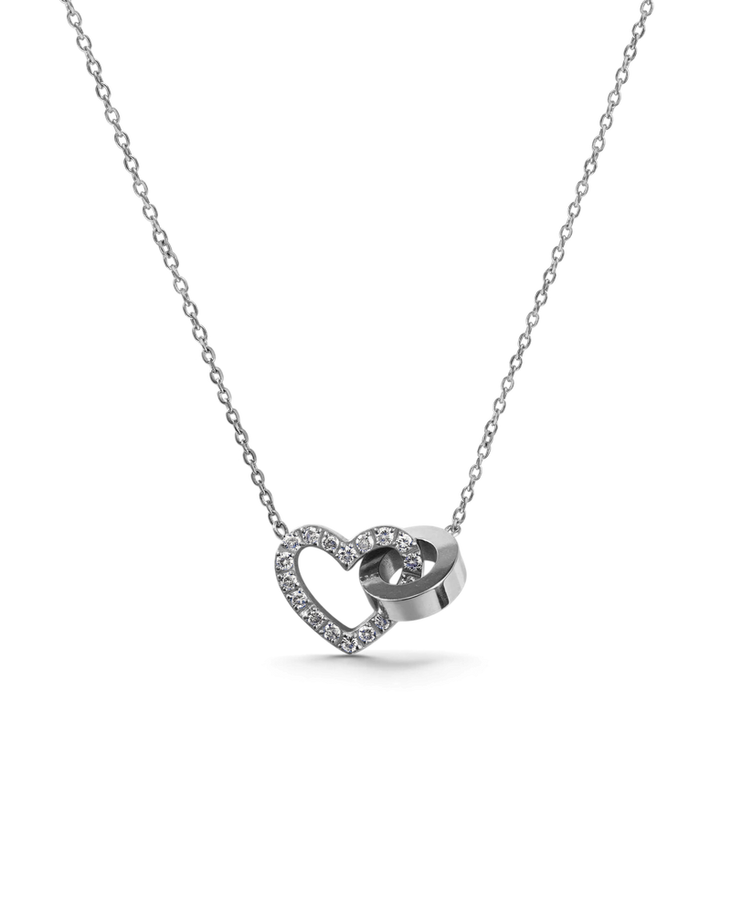 Eternal Heart Necklace Silverhalsband Silver
