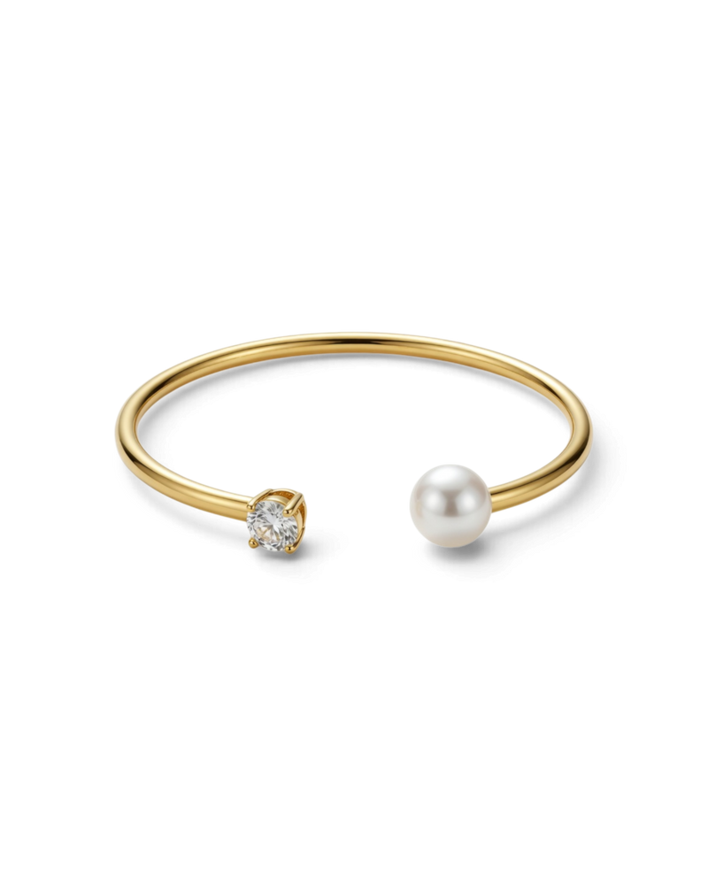 Luna Bangle Jäykät rannekorut Kulta