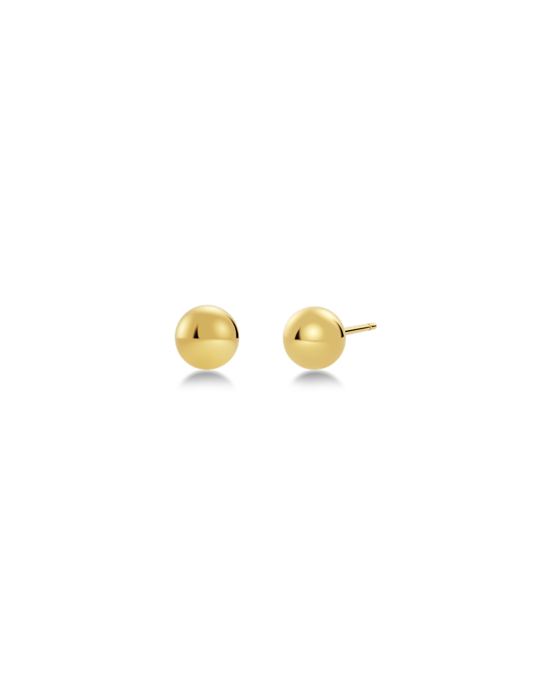 Plain Studs M Ørestikker Guld