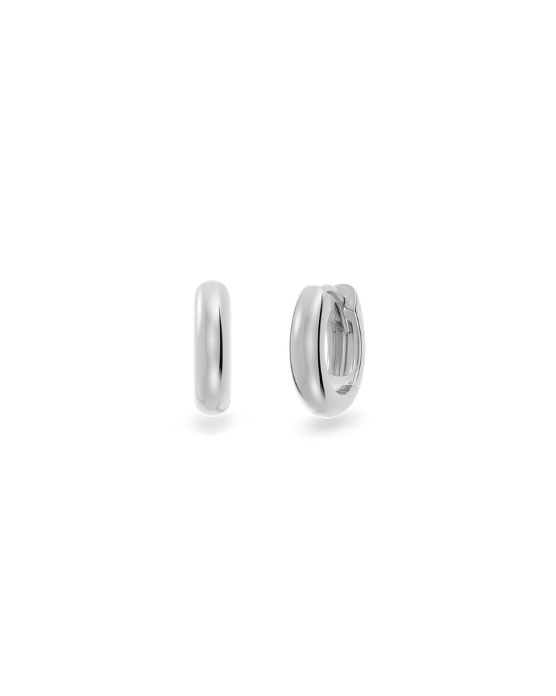 Luxe Hoops Mini Plain Korvakorut Hopea