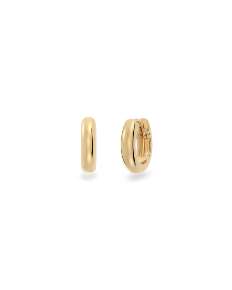Luxe Hoops Mini Plain Øreringe Guld