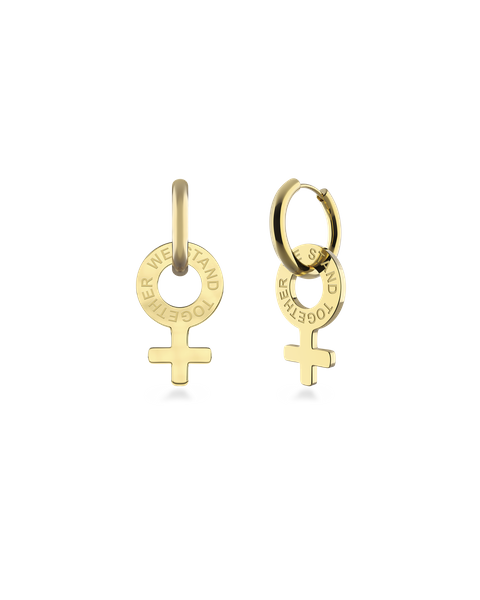 Together Hoops Gold earrings Guld