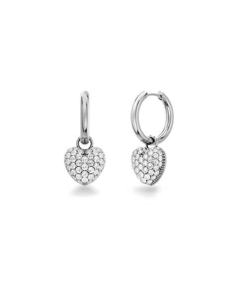 Heart Hoops Sparkle Jewellery Hopea