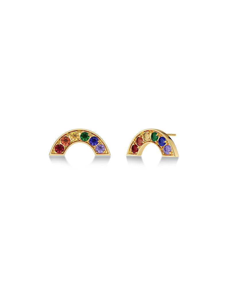 Rainbow Studs Studs Gold/Multi