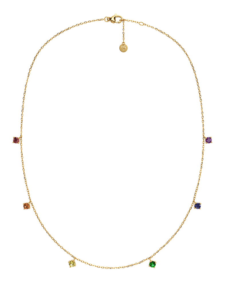 Rainbow Necklace Guldhalsband Guld/Multi