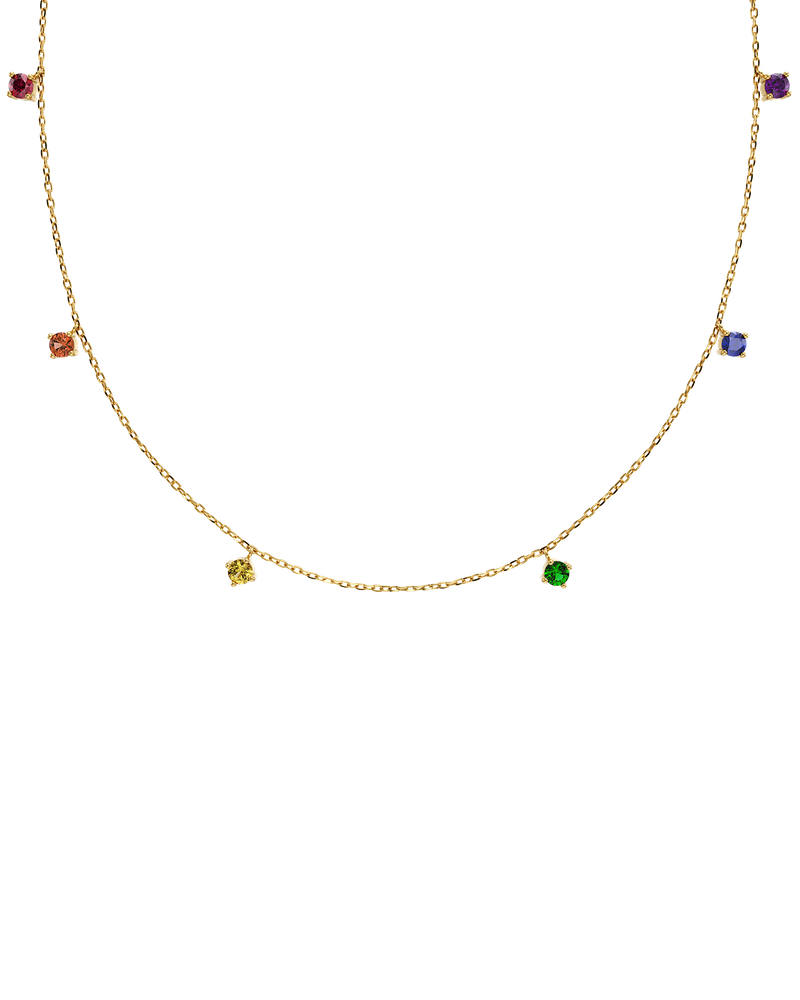 Rainbow Necklace Guldhalsband Guld/Multi
