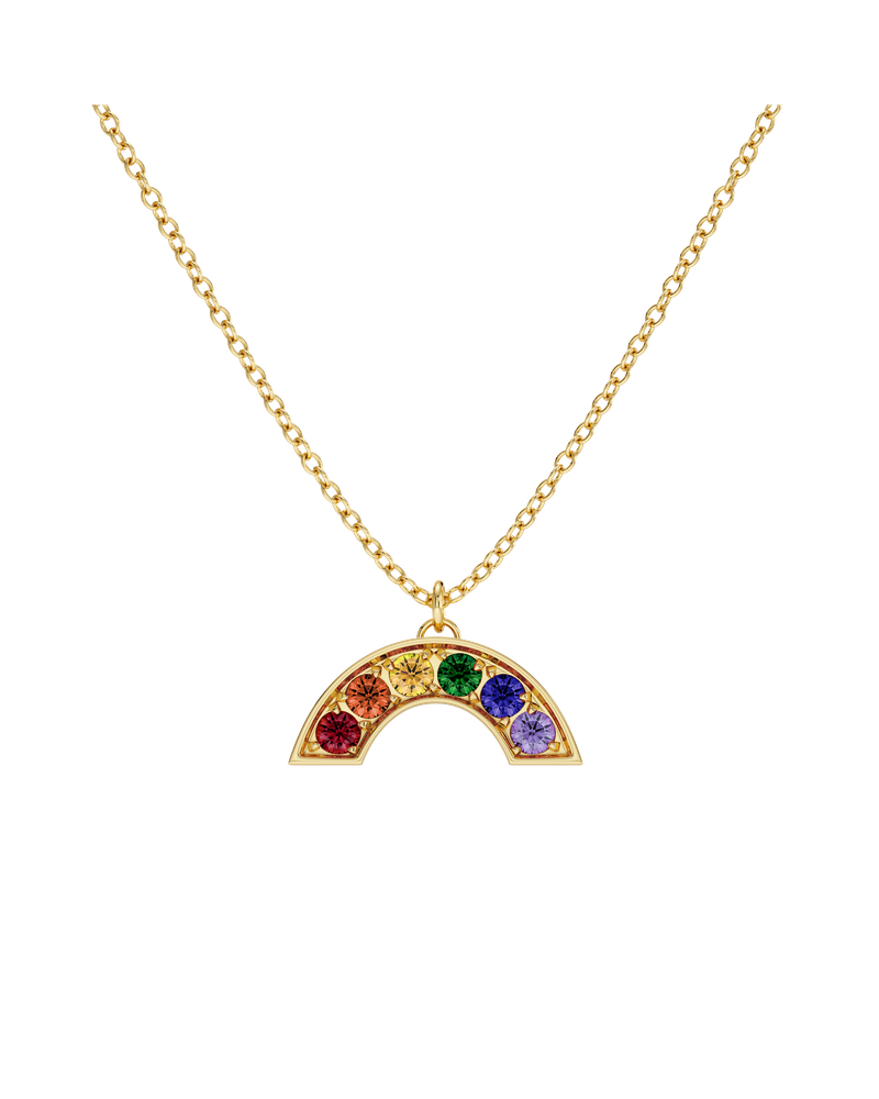 Rainbow Necklace Kultakaulakorut Kulta