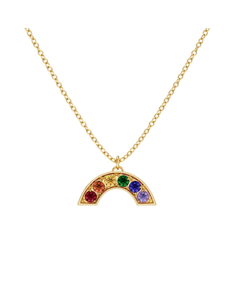Rainbow Necklace Gold necklaces Gold