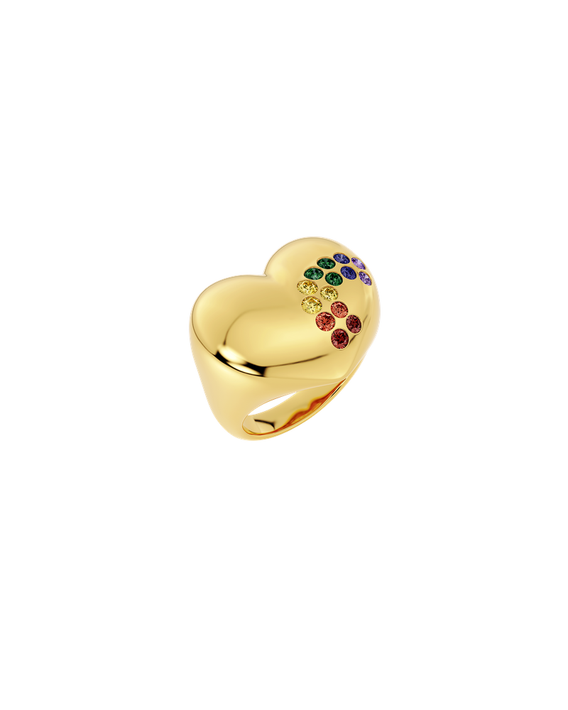 Rainbow Ring Maxi Gold rings Gold/Multi