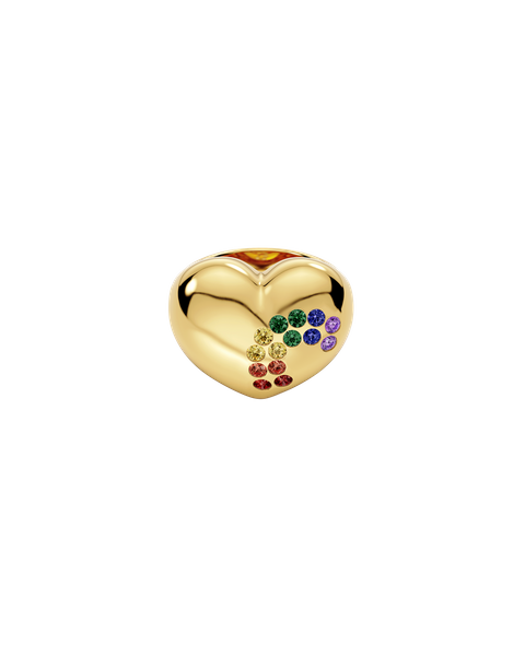 Rainbow Ring Maxi Gold rings Guld/Multi