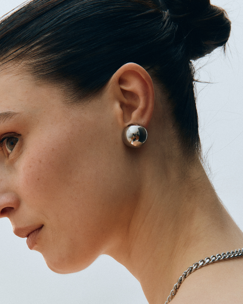 Bead Studs Ørestikker Sølv
